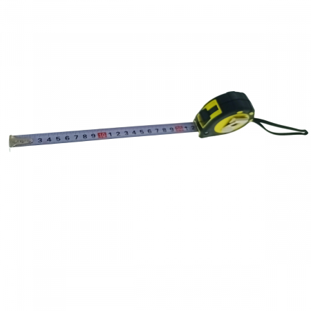 Ruleta metalica FS-11626, 3m x 16mm, cu buton blocare, clema prindere, neagra cu galben [3]