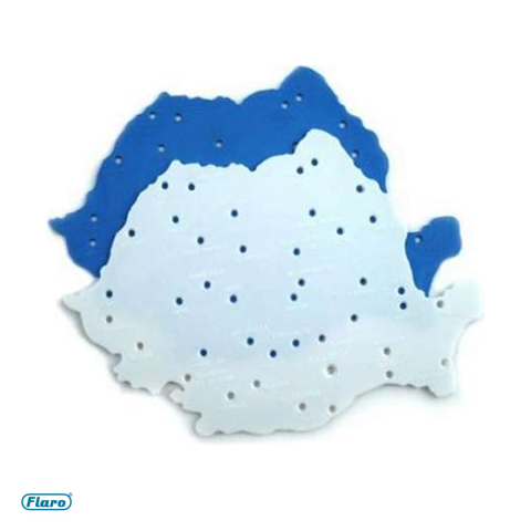 Birotica papetarie - Sablon harta Romaniei Flaro, mic, din plastic de 1 mm, 15x21.1 cm