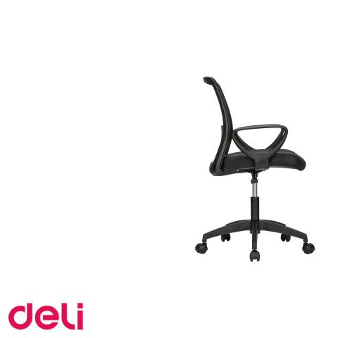 Scaun de birou Deli 4507 cu spatar mesh ergonomic, cotiere fixe si reglare inaltime, pentru uz zilnic la birou [4]