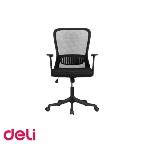 Birou & Ergonomie - Scaun de birou ergonomic Deli 4523, spatar mesh respirabil, sistem rotire 360°, pentru birou si acasa