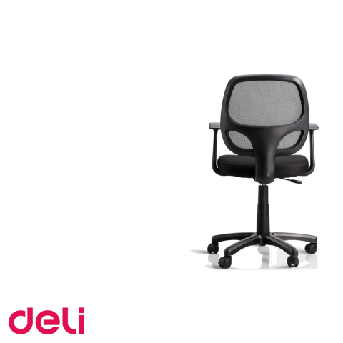 Scaun de birou ergonomic Deli 4900, spatar mesh, rotire 360 grade, reglabil pe inaltime [4]