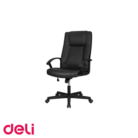 Birou & Ergonomie - Scaun de birou executiv Deli 4514, tapiterie imitatie piele, ergonomic, reglabil pe inaltime, pentru birou