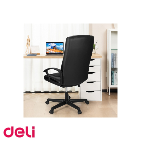 Scaun de birou executiv Deli 4514, tapiterie imitatie piele, ergonomic, reglabil pe inaltime, pentru birou [4]