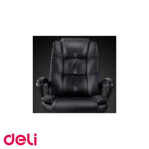 Scaun directorial Deli 4913S, imitatie piele, ergonomic cu 3 zone de presiune, pentru birou [3]