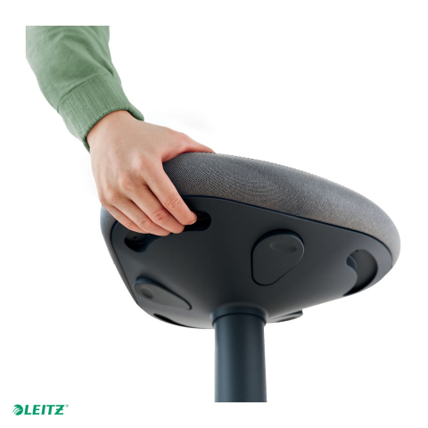 Scaun ergonomic Leitz pentru sezut activ, reglabil pneumatic 47-64 cm, gri carbune [4]