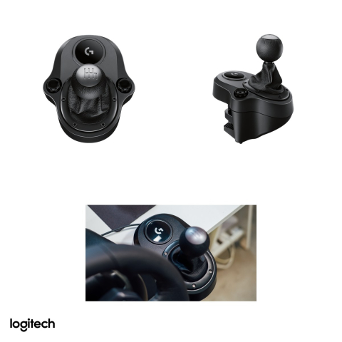 Schimbator de viteze Logitech G Driving Force Shifter pentru volanele G923, G29 si G920, 6 trepte in H cu marsarier, ax din otel, nuca din piele, negru, 941-000130 [3]