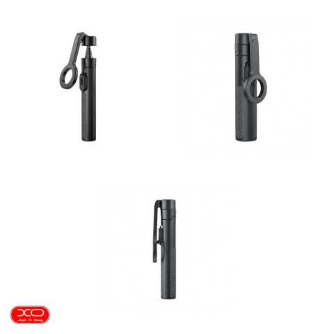 Selfie stick XO Bluetooth v.5.4 tripod SS37 magnetic, compatibil MagSafe, tija 22.8 -124 cm, Negru [3]