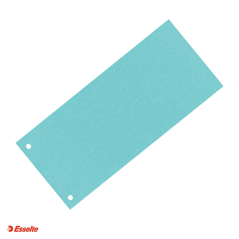 Indecsi si separatoare pentru dosare - Separatoare carton 105*240 mm albastre Esselte, albastru