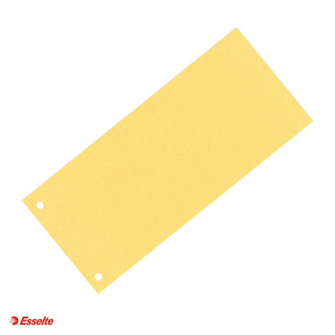 Indecsi si separatoare pentru dosare - Separatoare carton 105*240 mm galbene Esselte