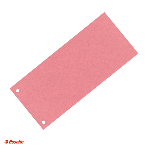 Indecsi si separatoare pentru dosare - Separatoare carton 105*240 mm rosii Esselte, rosu