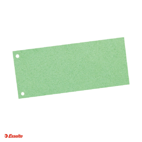 Indecsi si separatoare pentru dosare - Separatoare carton 105*240 mm verzi Esselte, verde