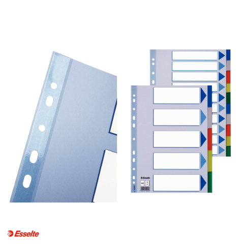 Separatoare Esselte, plastic, A4, 5 taste, pentru arhivare, multicolor [3]