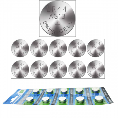 Set 10 Baterii Alcaline AG13 / LR44, TMI, in Blister [4]