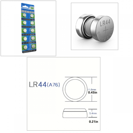 Set 10 Baterii Alcaline AG13 / LR44, TMI, in Blister [3]