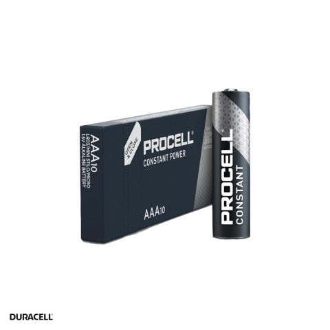 Set 10 baterii alcaline Duracell Procell Constant Power AAA LR03, 1.5 V, 10.5 x 44.5 mm, in cutie [3]