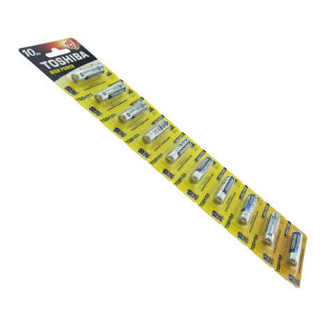 Set 10 Baterii Alcaline Toshiba High Power AAA LR03, 1.5V, Performanta Ridicata si Durata Extinsa, pentru Dispozitive Electrice Compacte, Economie si Stocare Sigura [3]