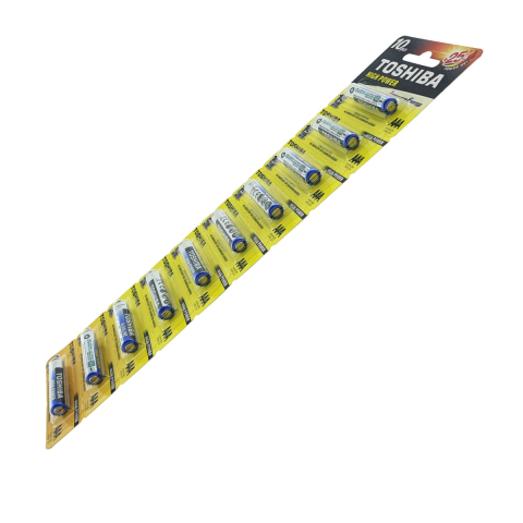 Set 10 Baterii Alcaline Toshiba High Power AAA LR03, 1.5V, Performanta Ridicata si Durata Extinsa, pentru Dispozitive Electrice Compacte, Economie si Stocare Sigura [1]