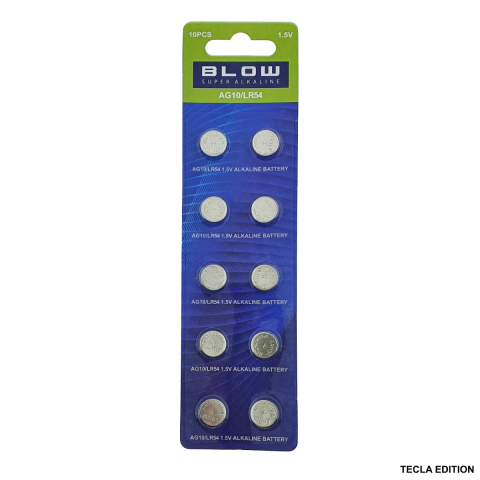 Energy - Set 10 Baterii Buton AG10 (L1131, 389, 390, G10) - Alimentare 1.5V pentru Ceasuri, Cantare, Dispozitive Smart Home si Electronice Mici - 83mAh