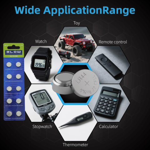 Set 10 Baterii Buton LR44 (AG13, A76, L1154, V13GA) - Alimentare 1.5V de Mare Capacitate pentru Jucarii, Ceasuri, Telecomenzi si Electronice Diverse - 160mAh [2]