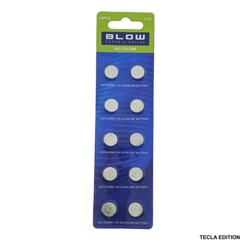 Energy - Set 10 Baterii Buton LR44 (AG13, A76, L1154, V13GA) - Alimentare 1.5V de Mare Capacitate pentru Jucarii, Ceasuri, Telecomenzi si Electronice Diverse - 160mAh