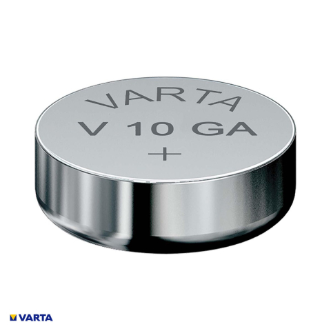 Set 10 baterii ceas alcaline VARTA V10GA LR54 AG10 LR1130 189, 1.5 V, 11.6 x 3.05 mm, 10 blistere [3]