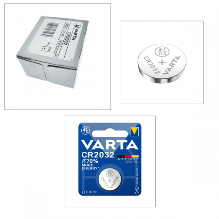 Set 10 baterii Litiu 3V CR2032, tip moneda, Varta 03197, in blister, la cutie [1]