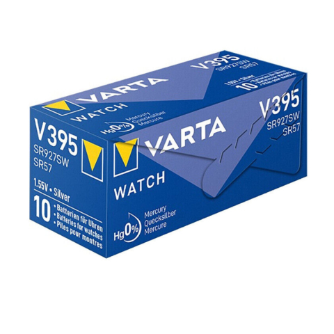 Energy - Set 10 Baterii V395 / SR927SW Varta, Baterii Buton 3V Oxid de Argint, pentru Inlocuire Multipla in Ceasuri, Calculatoare, Aparate