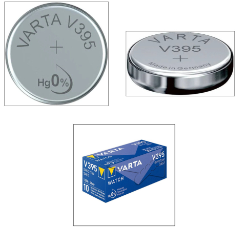 Set 10 Baterii V395 / SR927SW Varta, Baterii Buton 3V Oxid de Argint, pentru Inlocuire Multipla in Ceasuri, Calculatoare, Aparate [2]