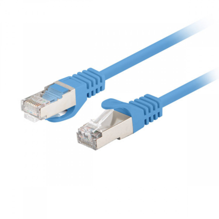 Set 10 cabluri retea-patchcord CAT6 FTP, Lanberg 43635, 2 X RJ45, lungime 3m, AWG26, 10Gb/s-250MHz, de legatura retea, ethernet, albastre [1]