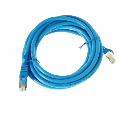 Set 10 cabluri retea-patchcord CAT6 FTP, Lanberg 43635, 2 X RJ45, lungime 3m, AWG26, 10Gb/s-250MHz, de legatura retea, ethernet, albastre [2]