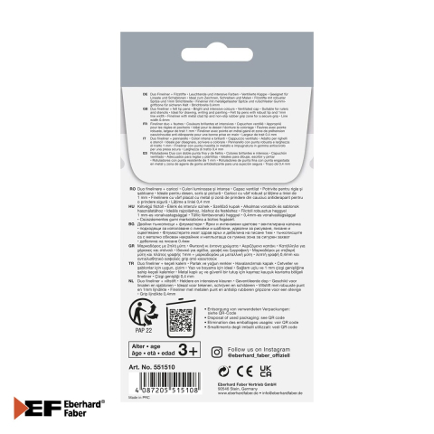 Set 10 carioci cu 2 capete Eberhard Faber, varf dublu liner si marker, pentru desen si colorat [4]