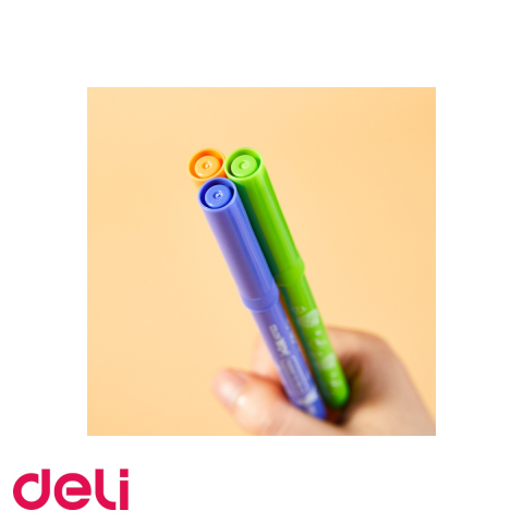 Set 10 carioci parfumate Deli ColorWow, varf conic 4.5 mm, cerneala lavabila, pentru copii [3]