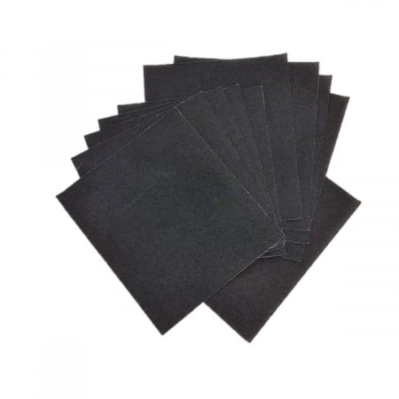 Unelte zugravit - Set 10 coli smirghel dur, HS-97002, pentru lemn, metal, granulatie 36, 244x215mm