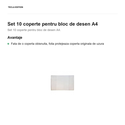 Set 10 coperte pentru bloc de desen A4 [1]