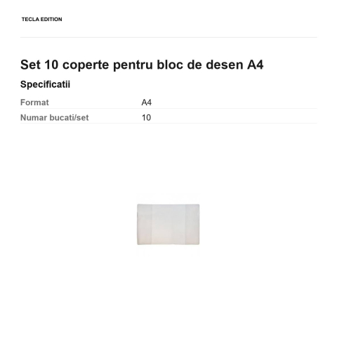 Set 10 coperte pentru bloc de desen A4 [2]