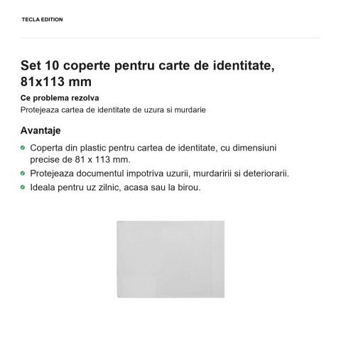 Set 10 coperte pentru carte de identitate, 81x113 mm [1]