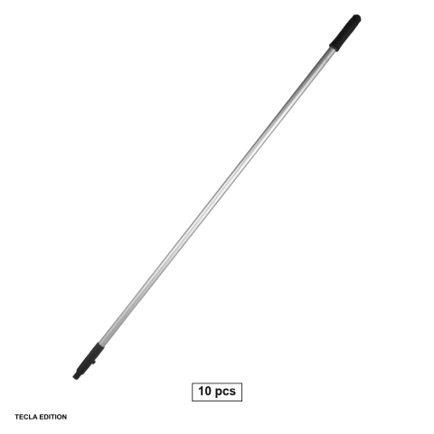 Menaj - Set 10 cozi metalice cu filet pentru matura si mop, montare prin infiletare, lungime 110 cm