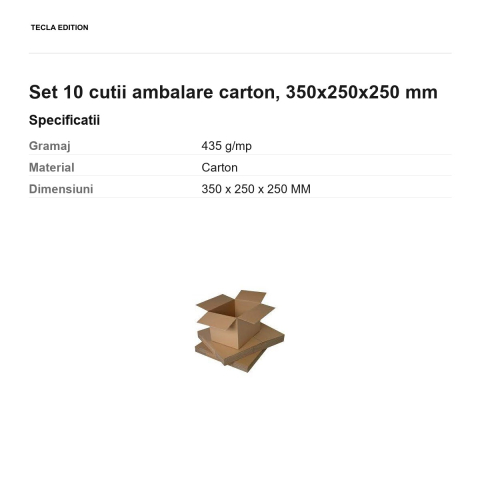 Set 10 cutii ambalare carton, 350x250x250 mm [2]