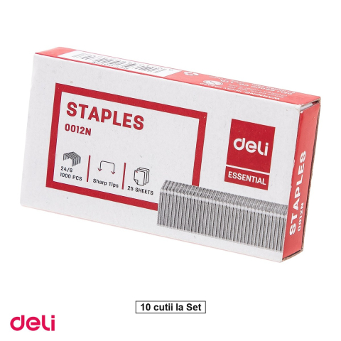 Set 10 cutii capse Deli, 24/6 [0]
