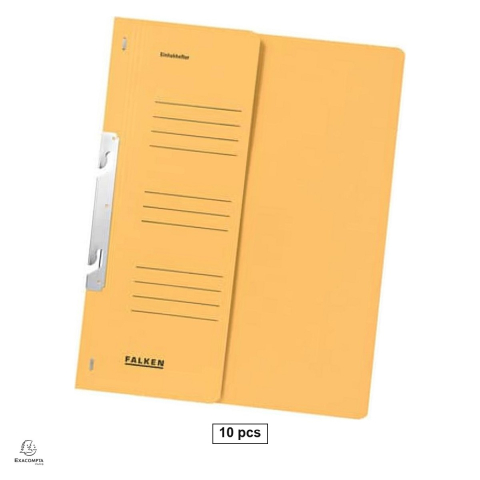 Dosare carton - Set 10 dosare Exacompta Falken A4, din carton, incopciat 1/2, 250 g/mp, natur, 240x305 mm