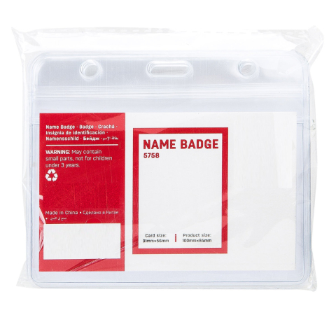 Set 10 Ecusoane Orizontale 91x56mm cu Sistem Zip Ermetic si Prindere Universala - Suporturi Impermeabile pentru Badge-uri si Carduri [4]