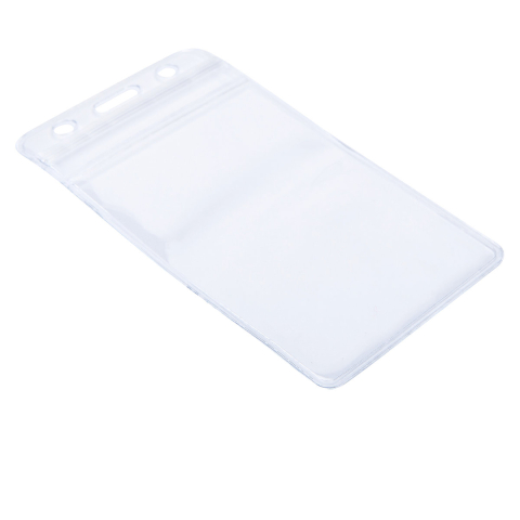 Set 10 Ecusoane Verticale Impermeabile 56x91mm cu Zip Ermetic si Prindere Universala - Suporturi pentru Badge-uri Verticale, Model 5759 [2]