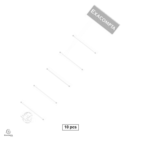 Etichete autoadezive - Set 10 etichete Exacompta pentru biblioraft 5 cm, din carton, 32x185 mm, albe