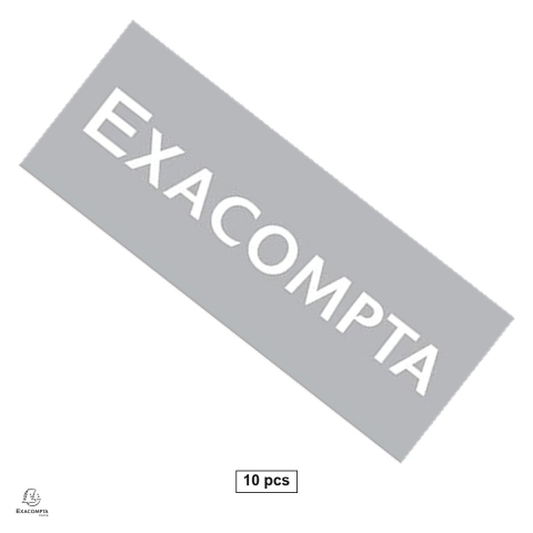 Etichete autoadezive - Set 10 etichete Exacompta pentru biblioraft 7.5 cm, din carton, 48x185 mm, albe