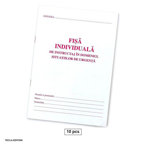 Formulare tipizate - Set 10 fise individuale PSI, ISU, A5, 8 file