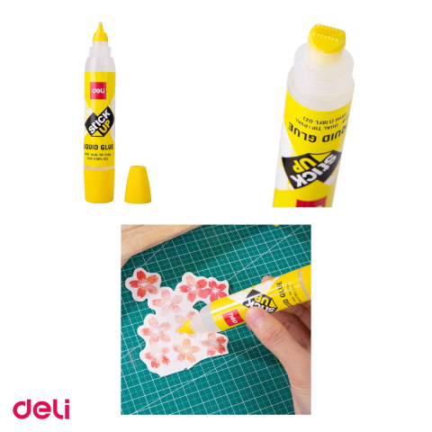 Set 10 flacoane lipici lichid Deli cu 2 capete de aplicare, 35 ml, 24x24x136 mm [3]