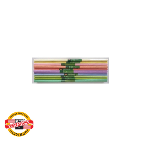 Hartie lucru manual - Set 10 foi hartie creponata Koh-I-Noor, culori pastel, pentru decoratiuni si activitati craft