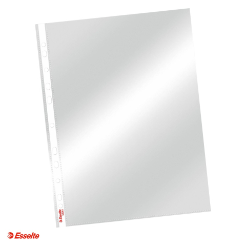 Organizare si arhivare - Set 10 folii de protectie Esselte, PP, A4, 55 microni, cristal, pentru arhivare, incolor