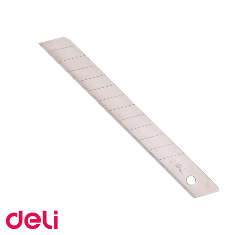 Set 10 lame cutter mici Deli, inox, 80x9x0.4 mm, pentru cuttere de birou si hobby [4]