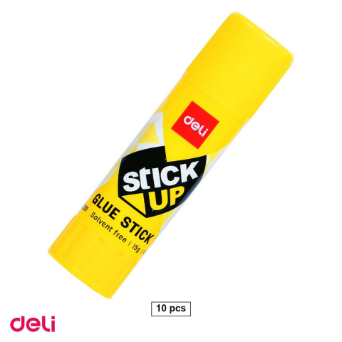 Bricolaj - Set 10 lipiciuri stick Deli, 15 g, uscare rapida, lavabil